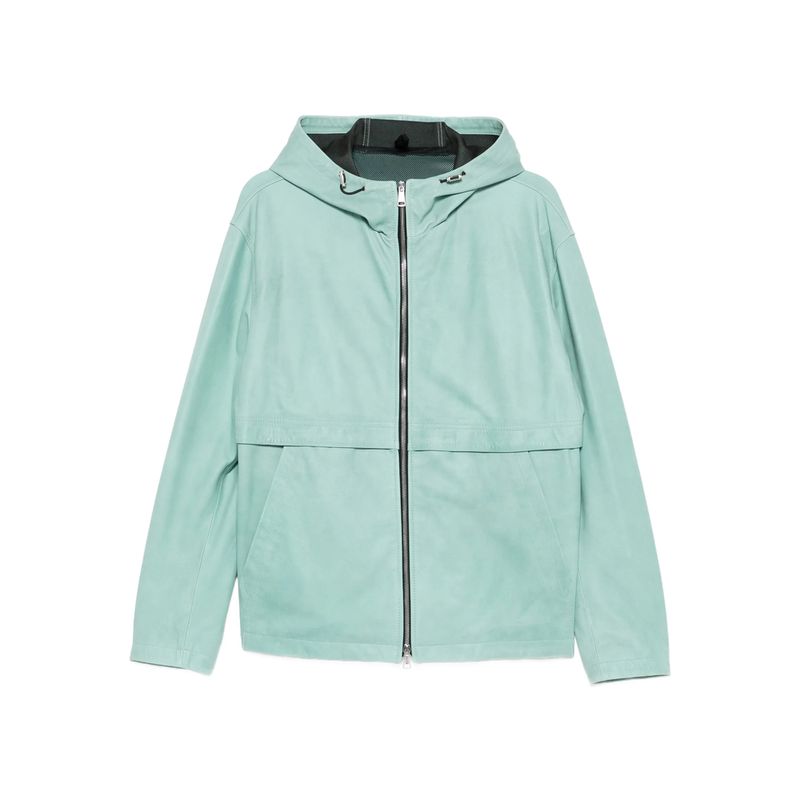 Tagliatore Green Jackets  Leather Jackets Men